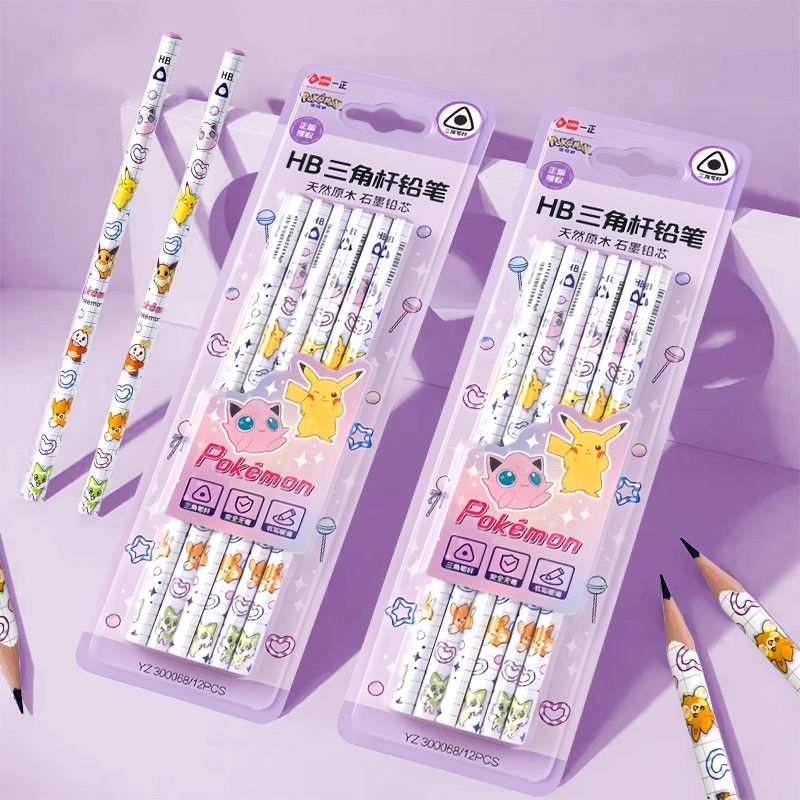 Is Stationery Office Supply - Lápices de madera triangulares Pokémon 2B,