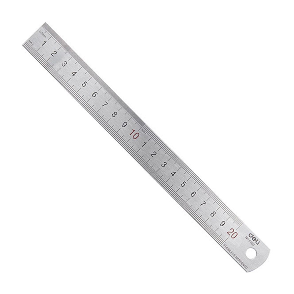 Stationery And Office Supply Stores - Deli-Regla recta de Metal de acero