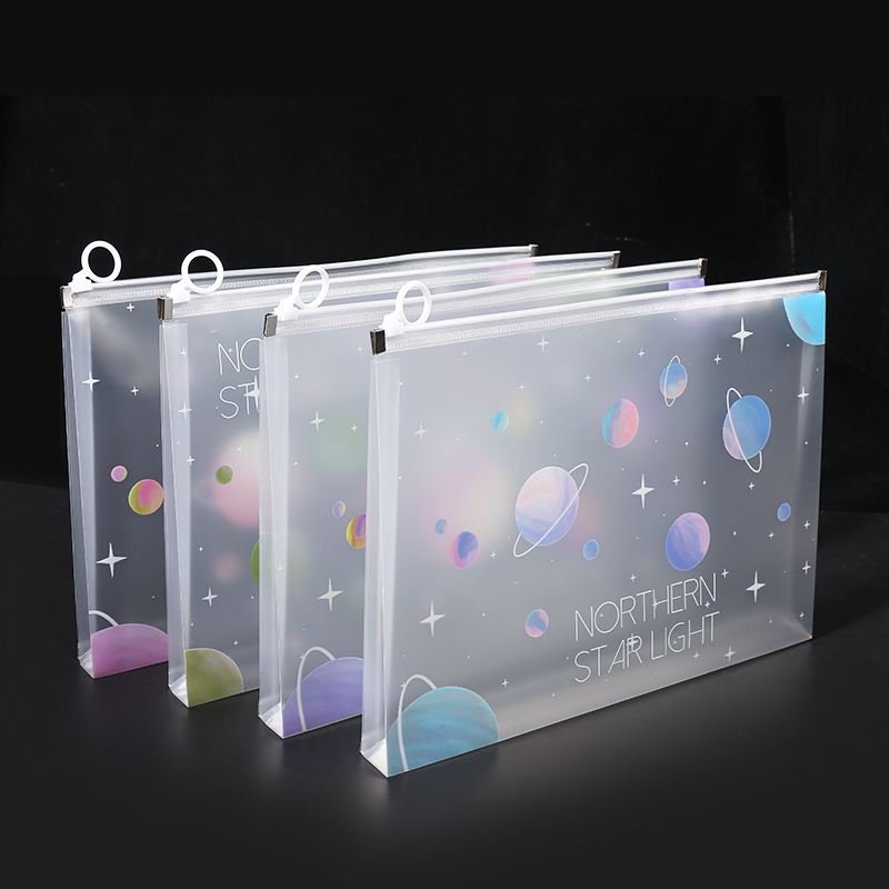 Is Stationery Office Supply - Bolsa de archivo con cremallera espacial