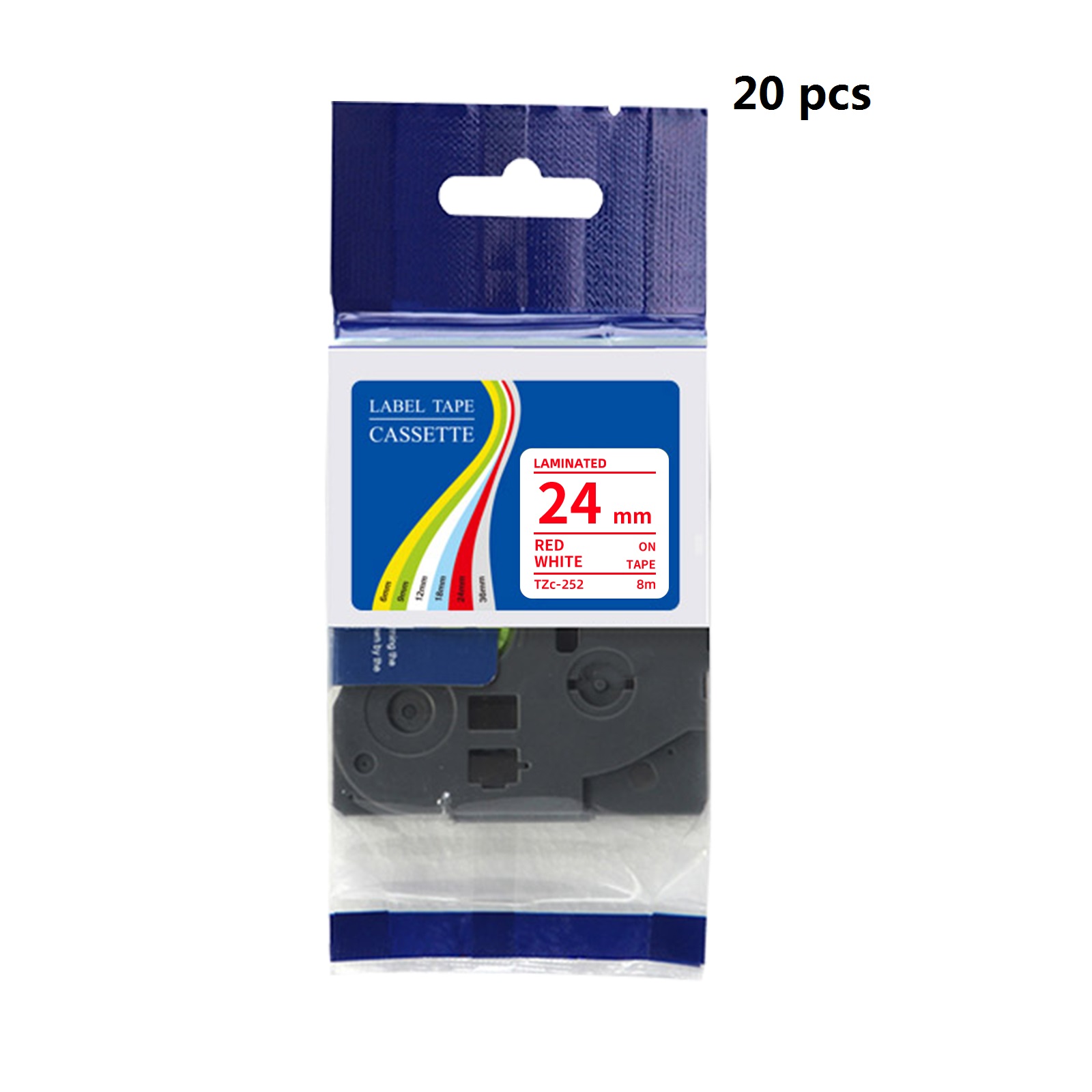 Paquete de 20 cintas de etique - Label Printer Tape reseña y precio