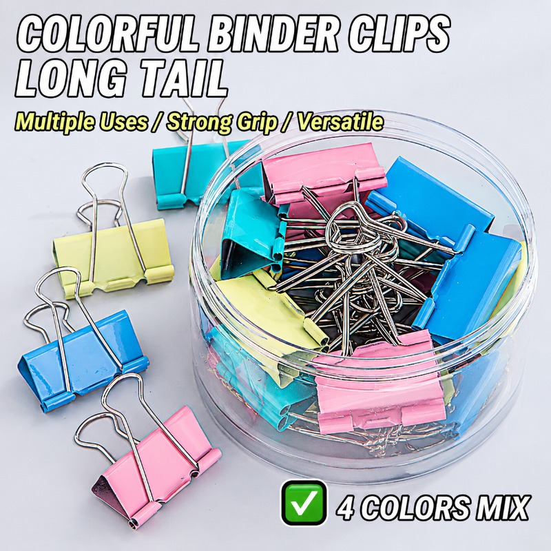 Clips Metálicos de Colores, Cl - Binder Clip Assorted reseña y precio