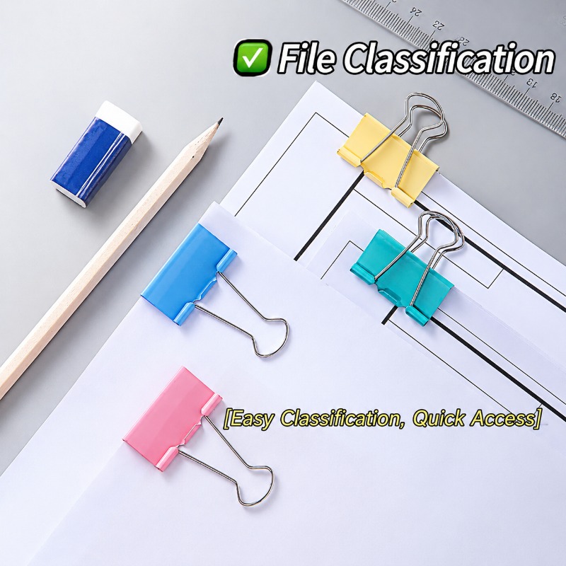 Clips Metálicos de Colores, Cl - Binder Clip Assorted reseña y precio