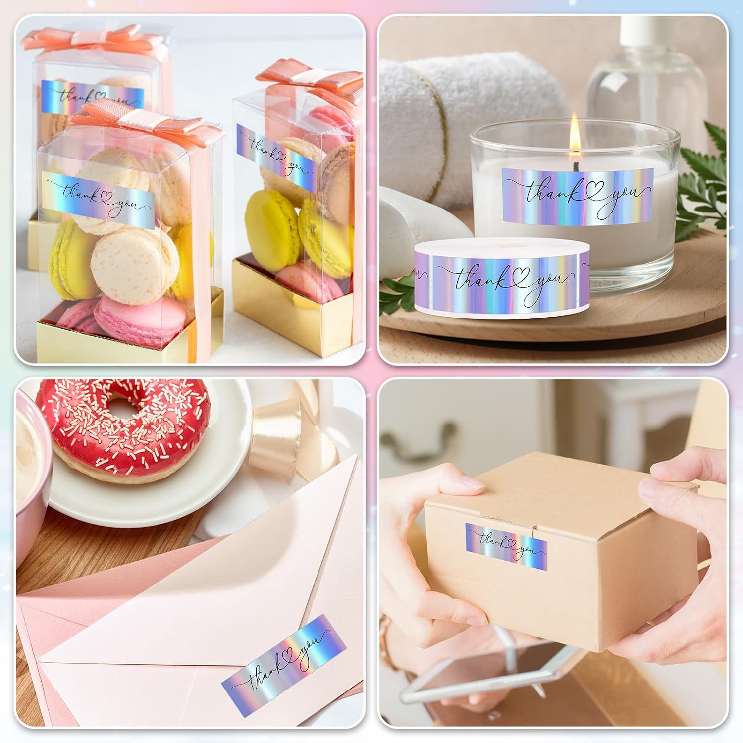 JCAC 120pcs/rollo Etiquetas Ad - Sticker Label Roll reseña y precio