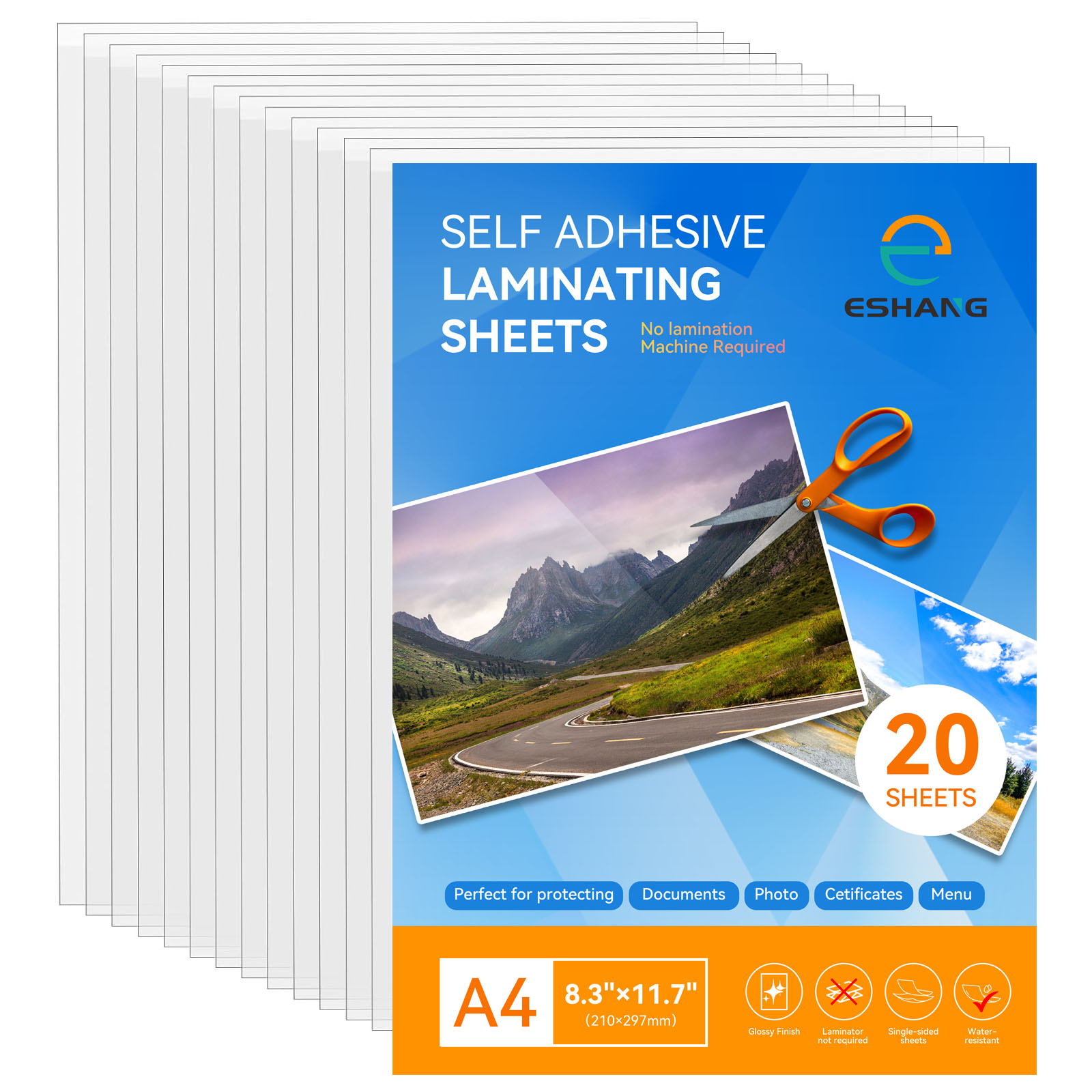 ESHANG 20 hojas de laminación  - Document Laminator Pouch reseña y precio