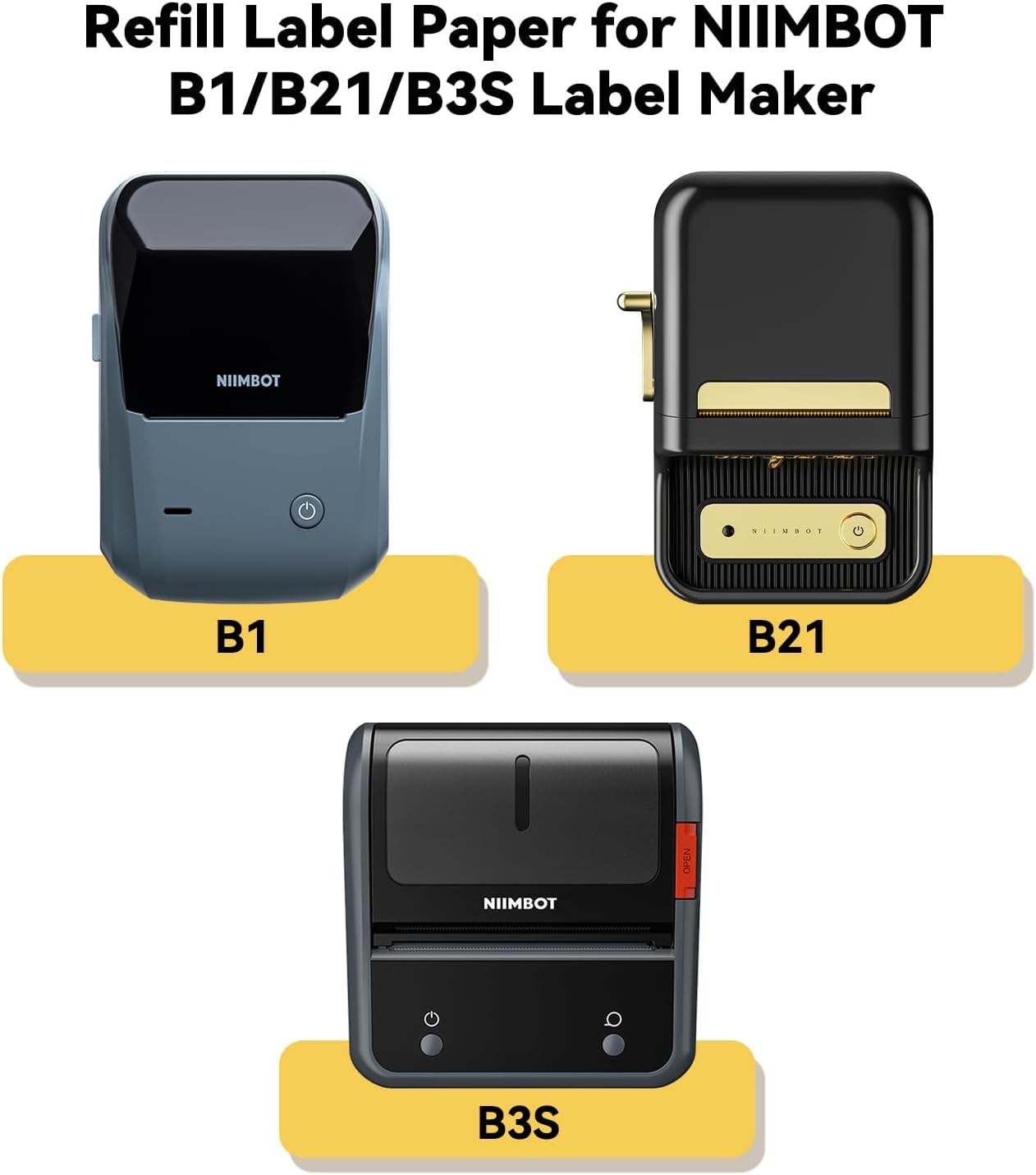NiiMBOT B21 B1 B3S etiqueta re - Label Printer Tape reseña y precio