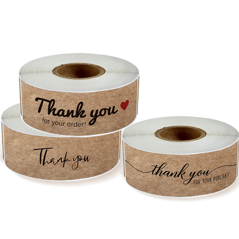 120 uds/rollo de papel Kraft r - Sticker Label Roll reseña y precio