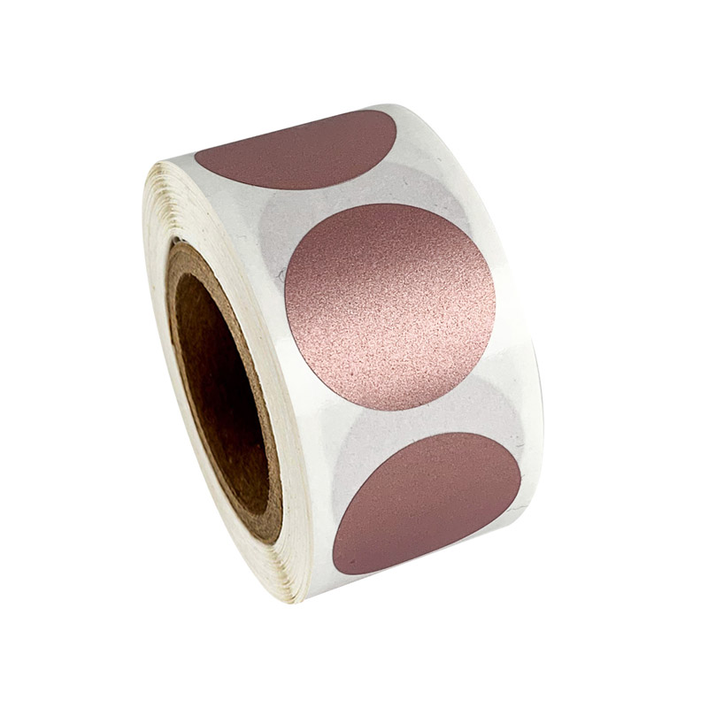 Pegatinas redondas de oro rosa - Label Printer Tape reseña y precio