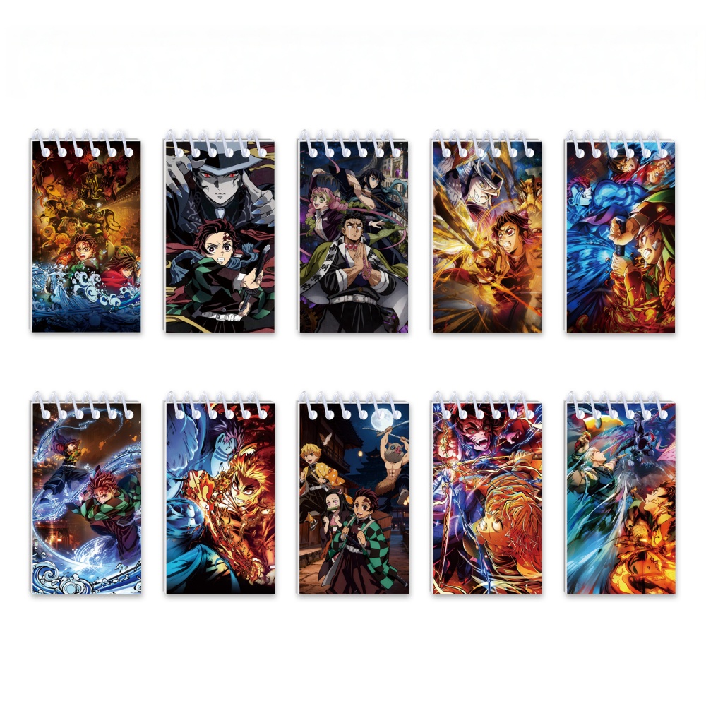 10 cuadernos de Demon Slayer.  - Is Stationery Office Supply reseña y precio