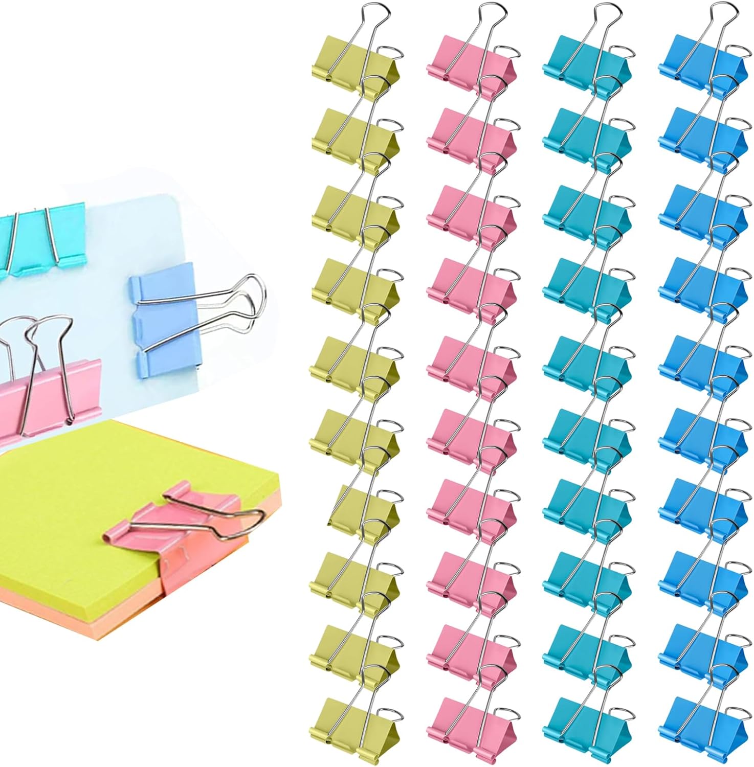 Clips Plegables, 40 Clips para - Binder Clip Assorted reseña y precio