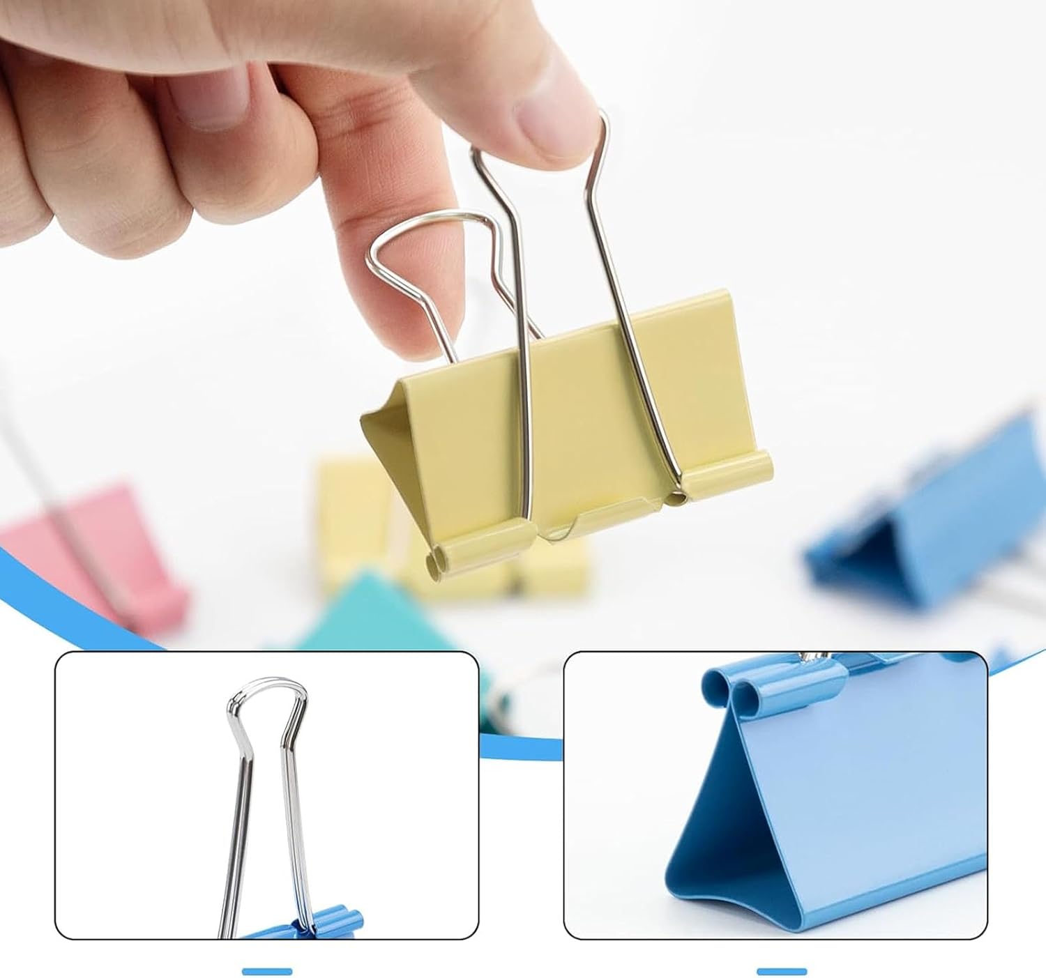 Clips Plegables, 40 Clips para - Binder Clip Assorted reseña y precio