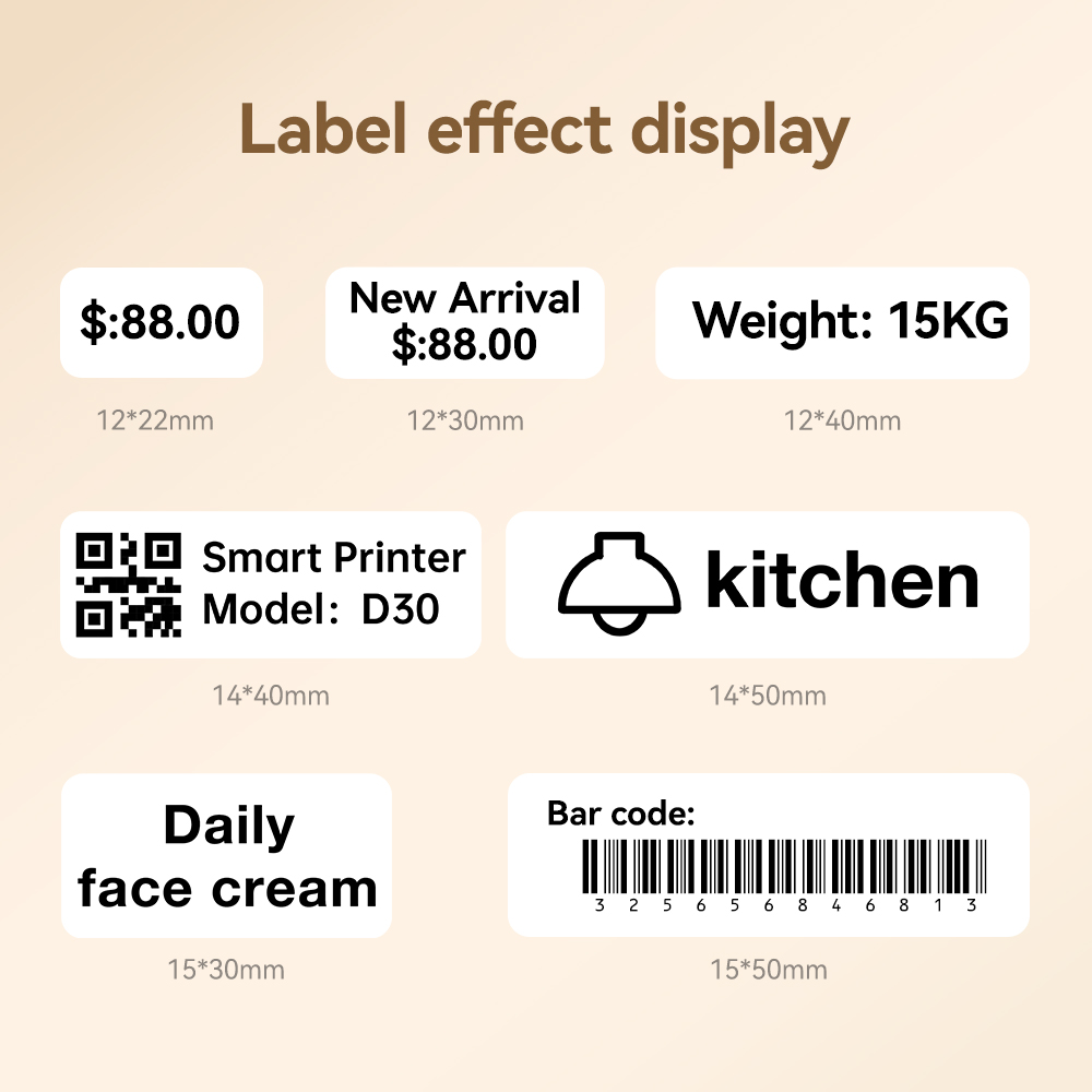 Papel de etiquetas impermeable - Label Printer Tape reseña y precio