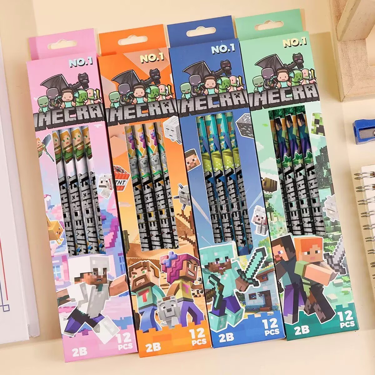 Paquete de 4-12 lápices sin ca - Stationery Supplier reseña y precio