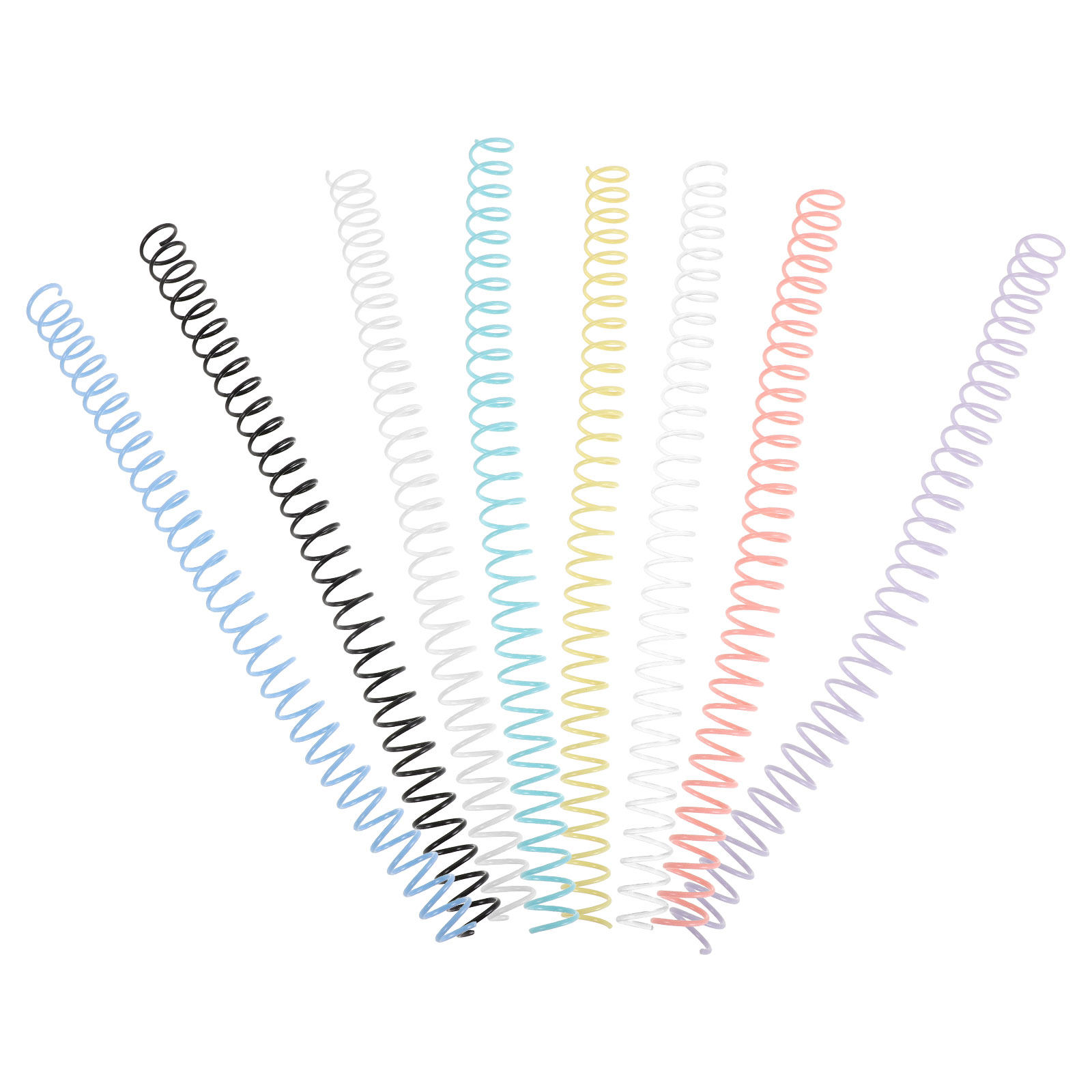 8 piezas de espirales de plást - Binding Comb Plastic reseña y precio