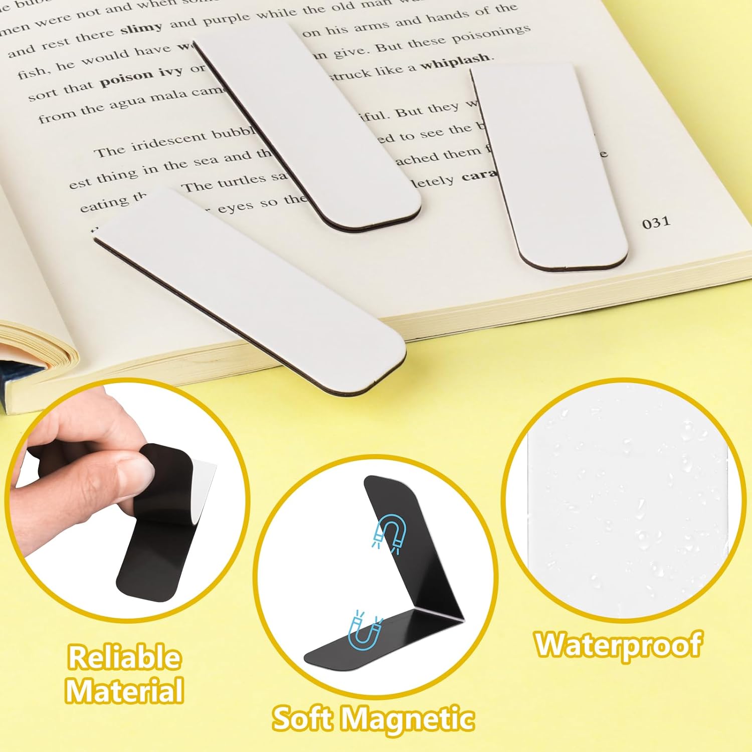 15 marcapáginas magnéticos en  - Bookmark Magnetic Clip reseña y precio
