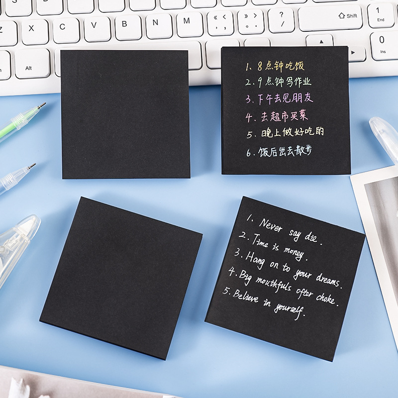 Bloc de Notas Adhesivas Black  - Office Stationery Supply List reseña y precio