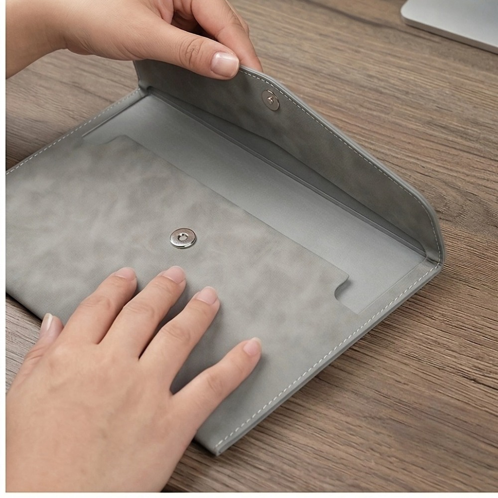 Bolsa para archivos de cuero P - Is Stationery Office Supply reseña y precio